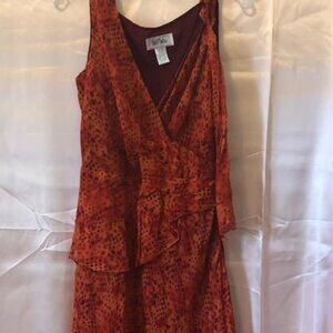 Bob Mackie 100% Silk Dress Vintage US Size 12 Very Good Condition